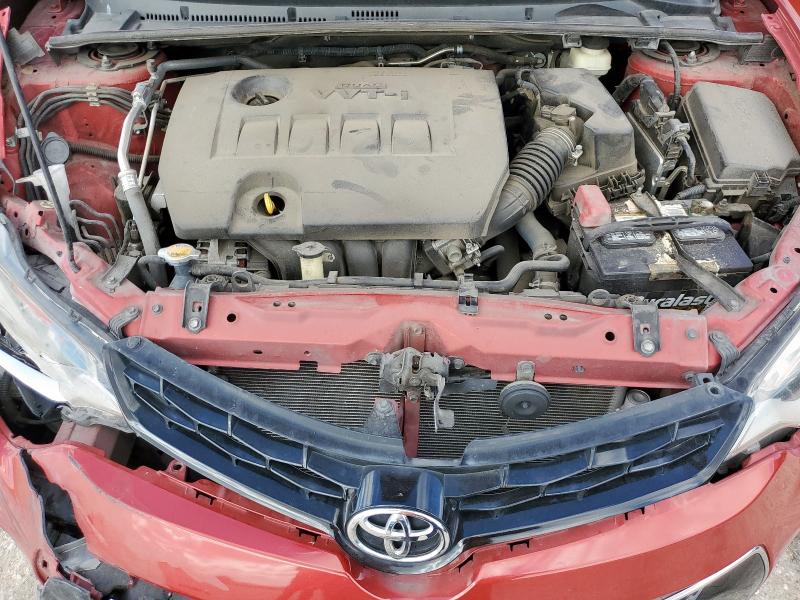 5YFBURHE7GP455929 - 2016 TOYOTA COROLLA L წითელი ფოტო 11