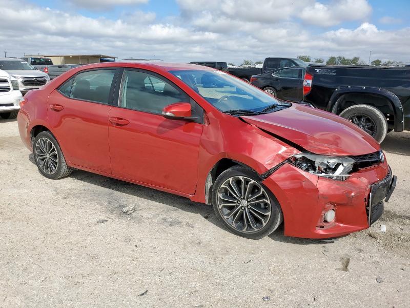 5YFBURHE7GP455929 - 2016 TOYOTA COROLLA L წითელი ფოტო 4