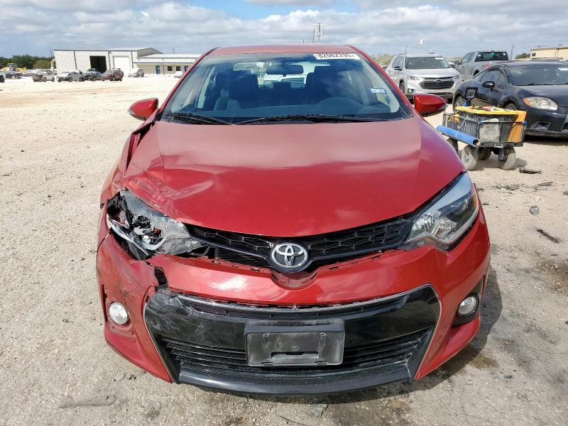 5YFBURHE7GP455929 - 2016 TOYOTA COROLLA L წითელი ფოტო 5