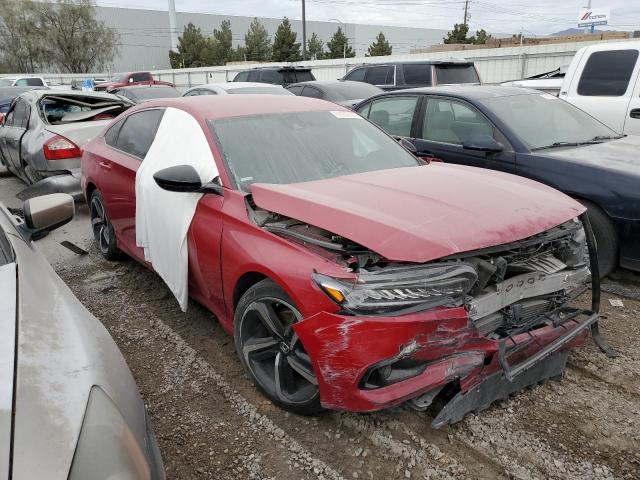 1HGCV1F31NA056537 - 2022 HONDA ACCORD SPORT RED photo 4