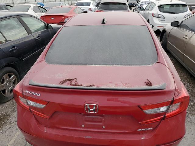 1HGCV1F31NA056537 - 2022 HONDA ACCORD SPORT RED photo 6