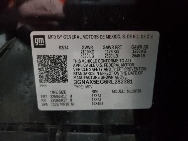 3GNAX5EG6RL282381 - 2024 CHEVROLET EQUINOX LS შავი ფოტო 13