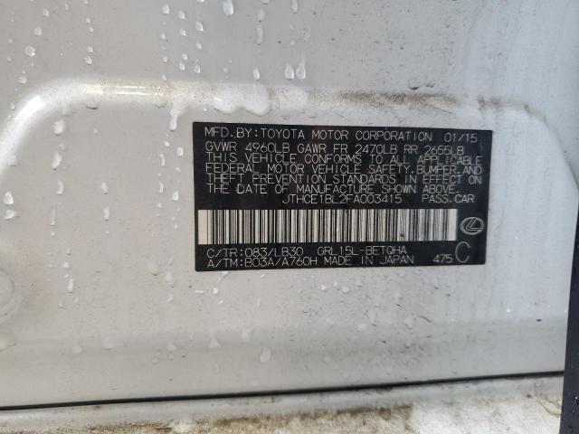 JTHCE1BL2FA003415 - 2015 LEXUS GS 350 თეთრი ფოტო 13