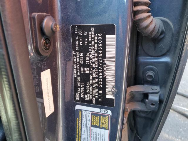 5XXGN4A72FG466006 - 2015 KIA OPTIMA EX BLUE photo 12