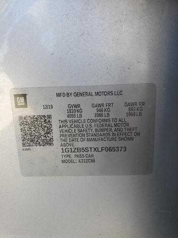 1G1ZB5STXLF065373 - 2020 CHEVROLET MALIBU LS GRAY photo 13