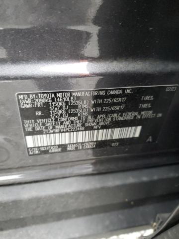 2T3W1RFV4PC223468 - 2023 TOYOTA RAV4 XLE GRAY photo 13