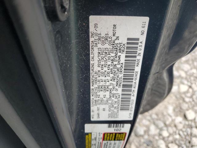 5TETX4CN5AZ697447 - 2010 TOYOTA TACOMA ACCESS CAB Grün Foto 12