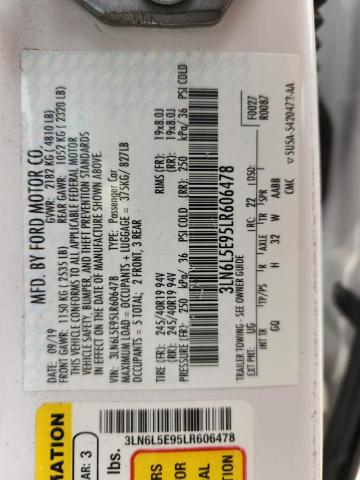 3LN6L5E95LR606478 - 2020 LINCOLN MKZ RESERVE Ağ foto 12