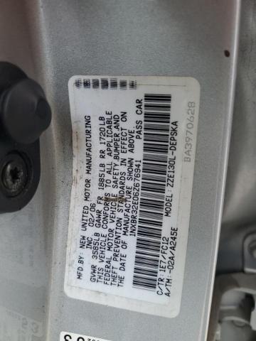 1NXBR32E06Z676941 - 2006 TOYOTA COROLLA CE SILVER photo 12