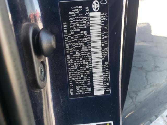 5YFP4RCE7LP015801 - 2020 TOYOTA COROLLA SE BLUE photo 12