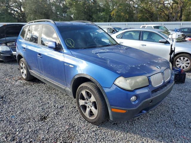 WBXPC93438WJ15583 - 2008 BMW X3 3.0SI BLUE photo 4