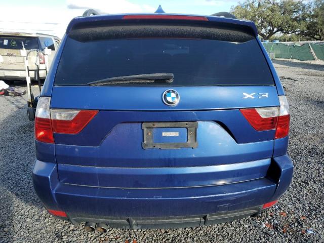 WBXPC93438WJ15583 - 2008 BMW X3 3.0SI BLUE photo 6