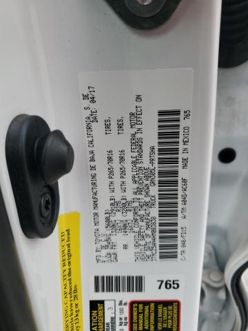 3TMCZ5AN4HM083838 - 2017 TOYOTA TACOMA DOUBLE CAB WHITE photo 12