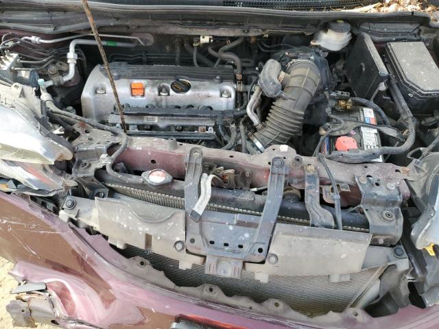 5J6RM4H38CL074992 - 2012 HONDA CR-V LX MAROON photo 12