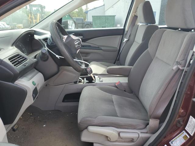 5J6RM4H38CL074992 - 2012 HONDA CR-V LX MAROON photo 7