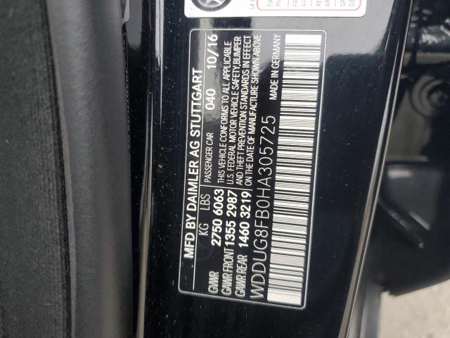 WDDUG8FB0HA305725 - 2017 MERCEDES-BENZ S 550 4MATIC BLACK photo 13