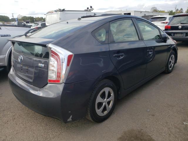 JTDKN3DU0D1734307 - 2013 TOYOTA PRIUS ნაცრისფერი ფოტო 3