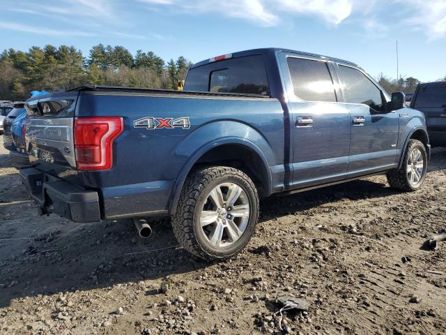 1FTEW1EG2FFC43217 - 2015 FORD F150 SUPERCREW BLUE photo 3