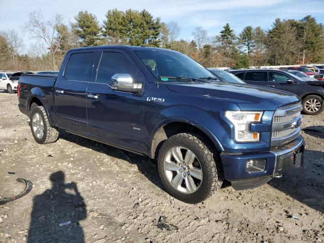 1FTEW1EG2FFC43217 - 2015 FORD F150 SUPERCREW BLUE photo 4