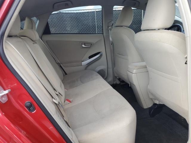 JTDKN3DU7F0408478 - 2015 TOYOTA PRIUS RED photo 10