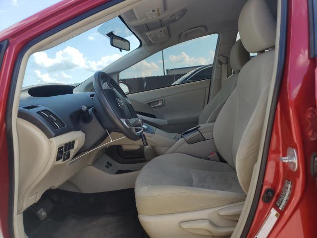 JTDKN3DU7F0408478 - 2015 TOYOTA PRIUS RED photo 7