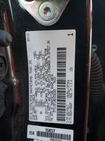 5TFUY5F10EX336365 - 2014 TOYOTA TUNDRA DOUBLE CAB SR/SR5 BLACK photo 12