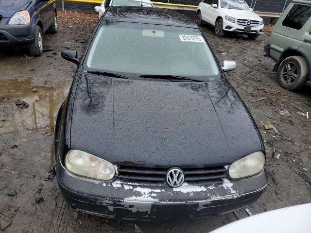 9BWGL61J444032521 - 2004 VOLKSWAGEN GOLF GLS BLACK photo 5