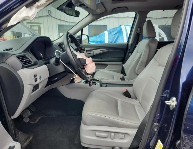 5FNYF5H58KB021164 - 2019 HONDA PILOT EXL BLUE photo 7