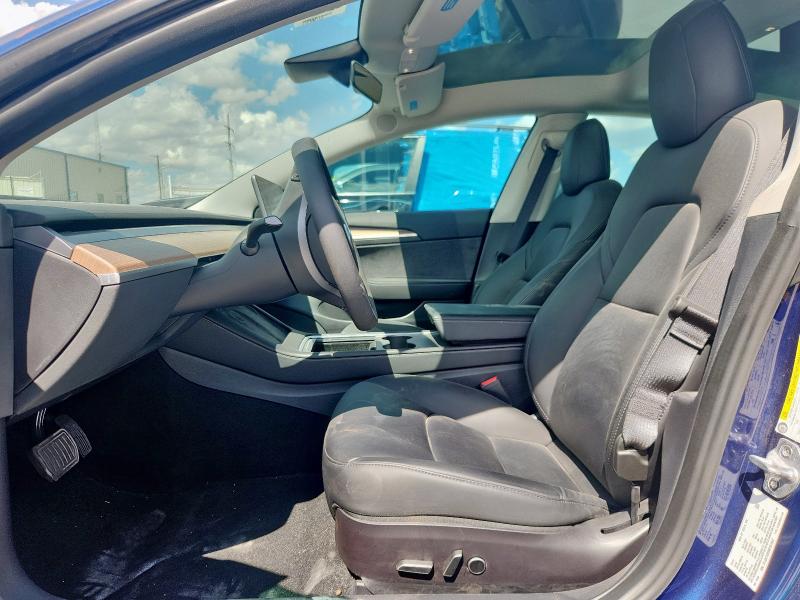 5YJ3E1EB3NF351847 - 2022 TESLA MODEL 3 Синій фото 7