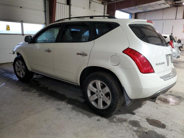 JN8AZ08T76W420812 - 2006 NISSAN MURANO SL WHITE photo 2