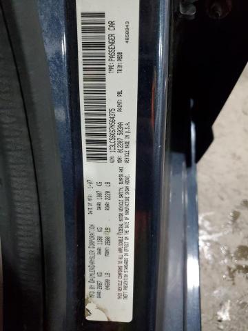 1C3LC56K67N564375 - 2007 CHRYSLER SEBRING TOURING BLUE photo 13