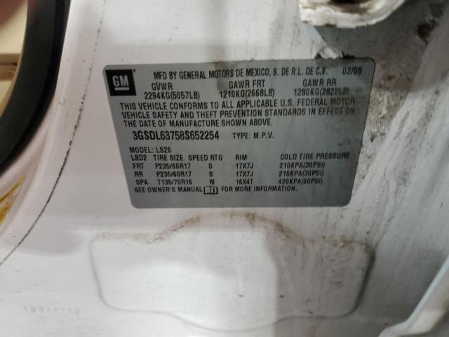 3GSDL63758S652254 - 2008 SATURN VUE XR Ağ foto 13