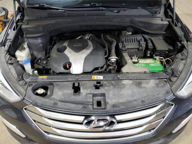 5XYZUDLA1FG302293 - 2015 HYUNDAI SANTA FE SPORT GRAY photo 12