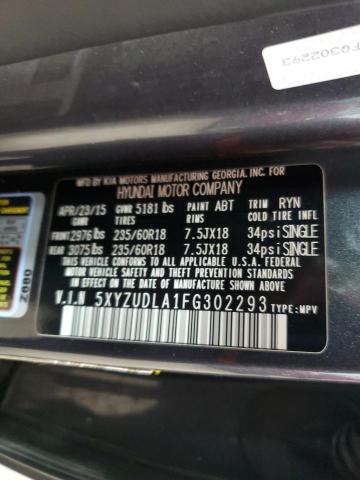 5XYZUDLA1FG302293 - 2015 HYUNDAI SANTA FE SPORT GRAY photo 13