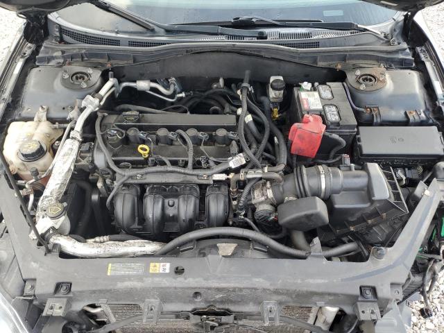 3FAHP0HA3CR417909 - 2012 FORD FUSION SE BLACK photo 11