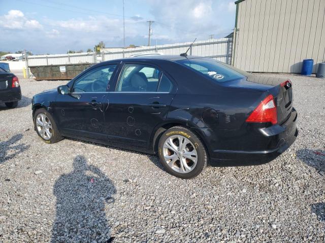 3FAHP0HA3CR417909 - 2012 FORD FUSION SE BLACK photo 2