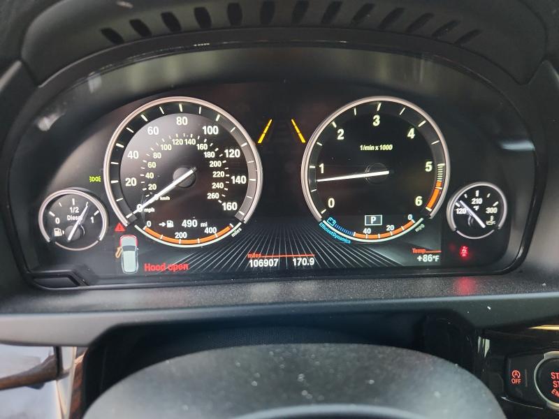 5UXKS4C32H0U05187 - 2017 BMW X5 XDRIVE35D BLUE photo 9