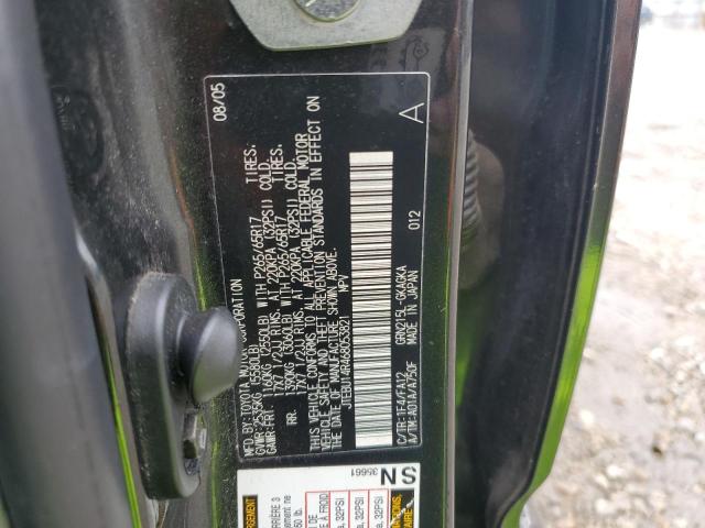 JTEBU14R468053821 - 2006 TOYOTA 4RUNNER SR5 GRAY photo 13