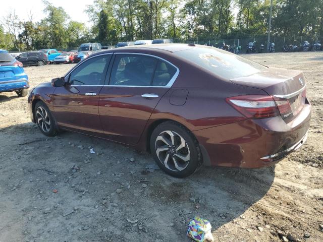 1HGCR2F89GA149072 - 2016 HONDA ACCORD EXL BURGUNDY photo 2