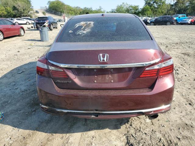 1HGCR2F89GA149072 - 2016 HONDA ACCORD EXL BURGUNDY photo 6