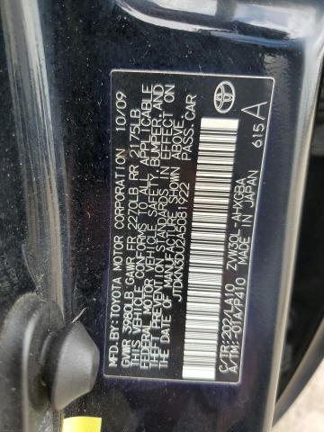 JTDKN3DU2A5081922 - 2010 TOYOTA PRIUS Qara foto 12