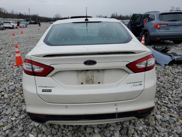 3FA6P0D98DR320578 - 2013 FORD FUSION TITANIUM WHITE photo 6