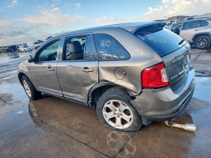 2FMDK3JC5DBE03221 - 2013 FORD EDGE SEL ნაცრისფერი ფოტო 2