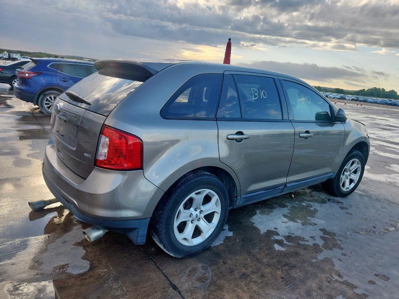 2FMDK3JC5DBE03221 - 2013 FORD EDGE SEL ნაცრისფერი ფოტო 3