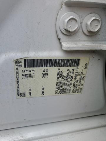 1N4AA5AP9CC868159 - 2012 NISSAN MAXIMA S WHITE photo 13