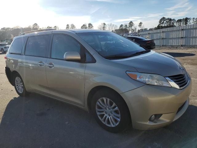 5TDYK3DC4BS013806 - 2011 TOYOTA SIENNA XLE GOLD photo 4