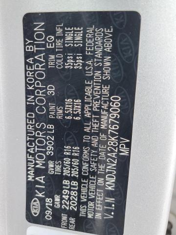 KNDJN2A28K7679060 - 2019 KIA SOUL 银色 照片 13