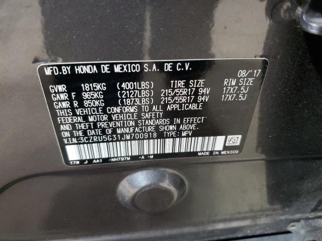 3CZRU5G31JM700918 - 2018 HONDA HR-V LX Grafit foto 14