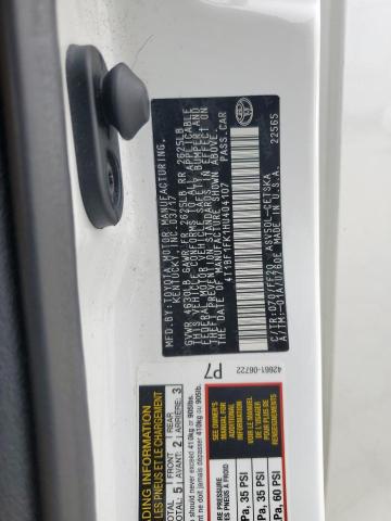 4T1BF1FK1HU404107 - 2017 TOYOTA CAMRY LE WHITE photo 12