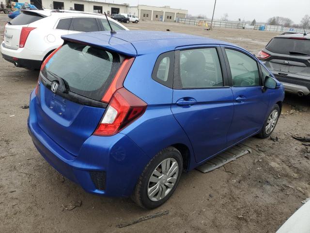 3HGGK5H59FM779136 - 2015 HONDA FIT LX BLUE photo 3